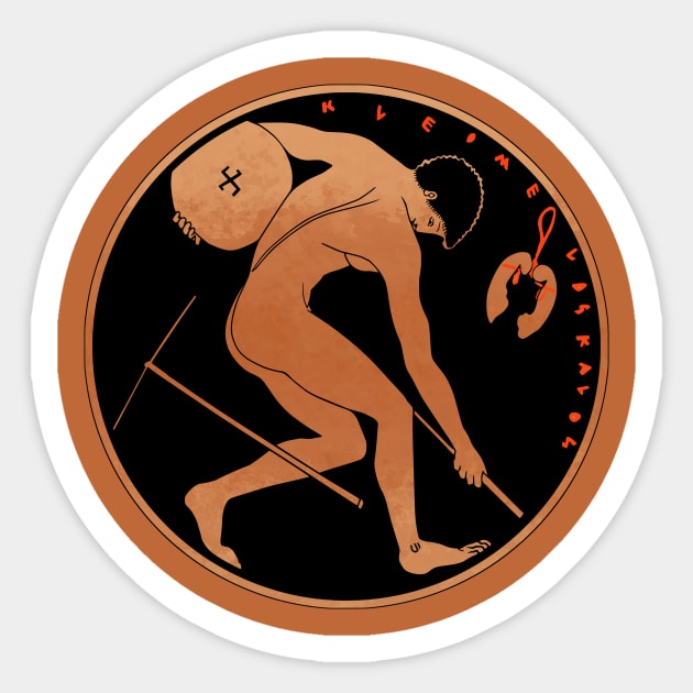 The Kleomelos discobolus Sticker by Mosaicblues